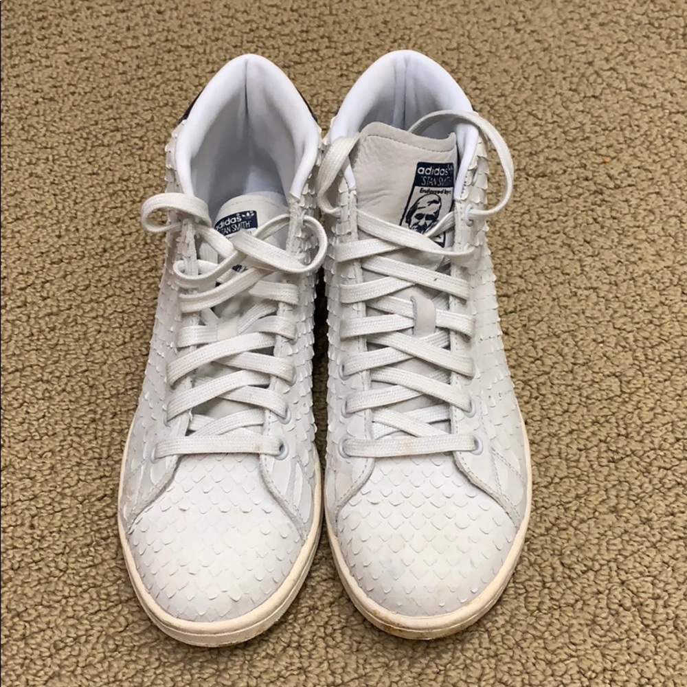 Textured high top Stan Smith sneakers